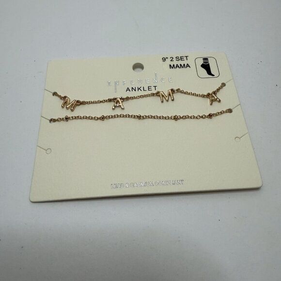 Mama Golden Anklet Bracelet NWT - Picture 2 of 3